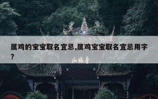 属鸡的宝宝取名宜忌,属鸡宝宝取名宜忌用字?