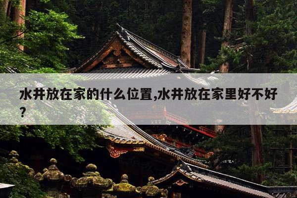 水井放在家的什么位置,水井放在家里好不好? 第1张 水井放在家的什么位置,水井放在家里好不好? 第1张